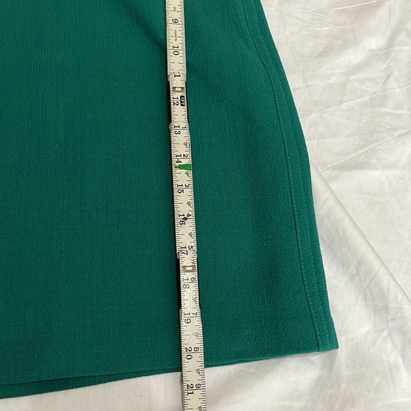 Lafayette 148 New York Mini Skirt Women's size 14 Wool Academia Preppy Green NWT - Picture 10 of 10